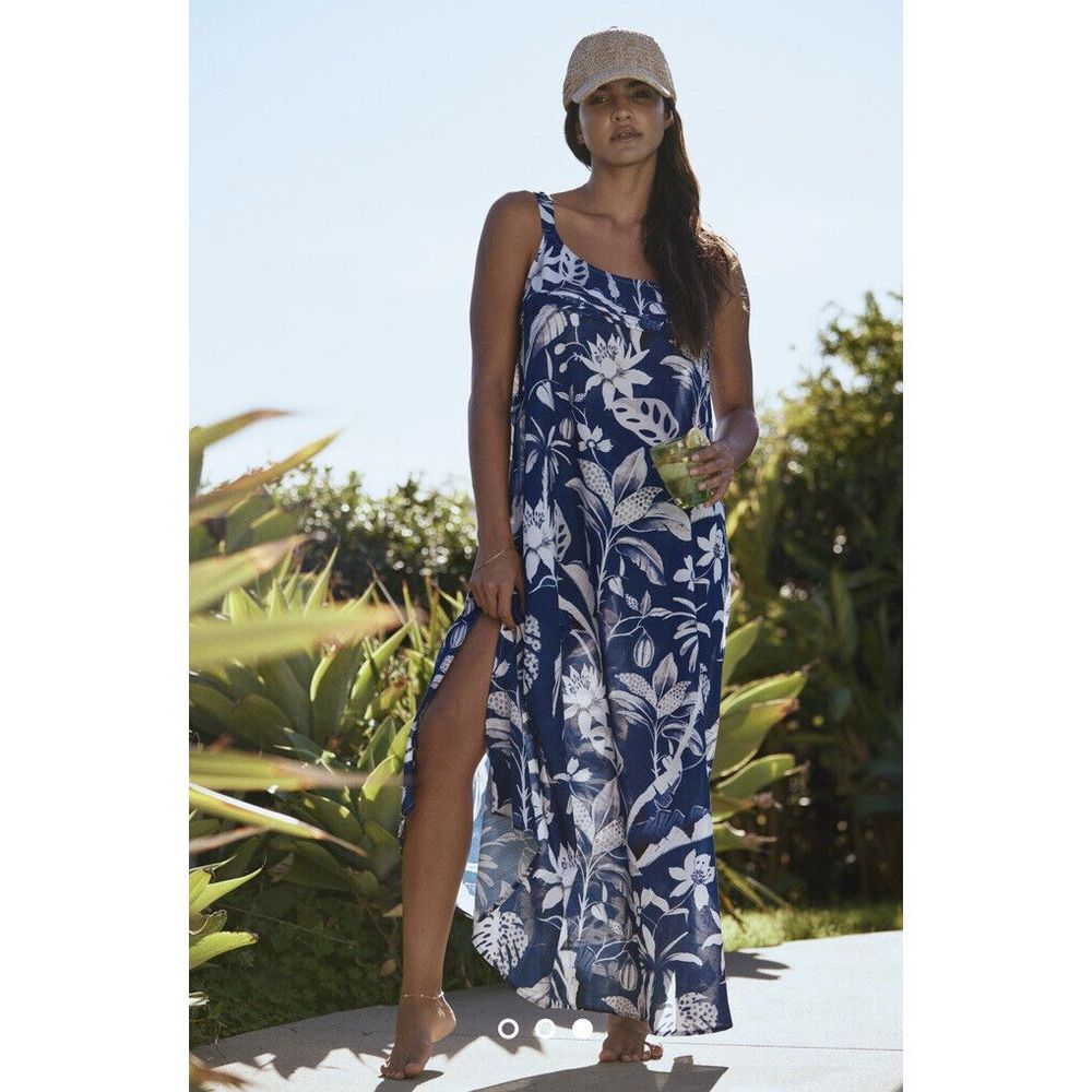 NWT Anthropologie Encantadore Zalma Havana Midi Dress Medium